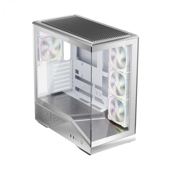 1st Player GM7 Mid Tower Silver ATX Gaming Desktop Case