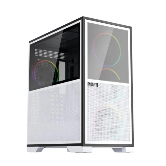 1STPLAYER IF8 RGB ATX Gaming Casing White