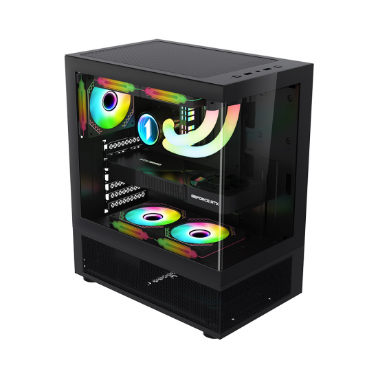 1stPlayer Mi7-A Mid Tower ATX Gaming Casing Black