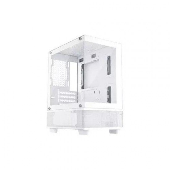 1ST PLAYER MI2 WHITE F7 ARGB FAN (2 TOP 1 REAR) MICRO ATX CASING