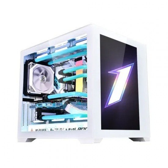 1STPLAYER SP7 Emotion View RGB ATX Gaming Casing White