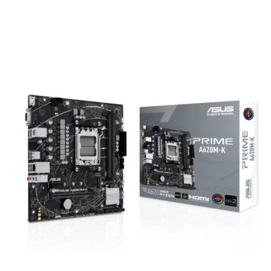 Asus PRIME A620M-K AM5 mATX Motherboard 