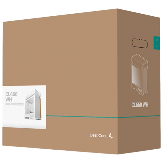 DeepCool CL660 WH ARGB Mid Tower ATX Computer Case