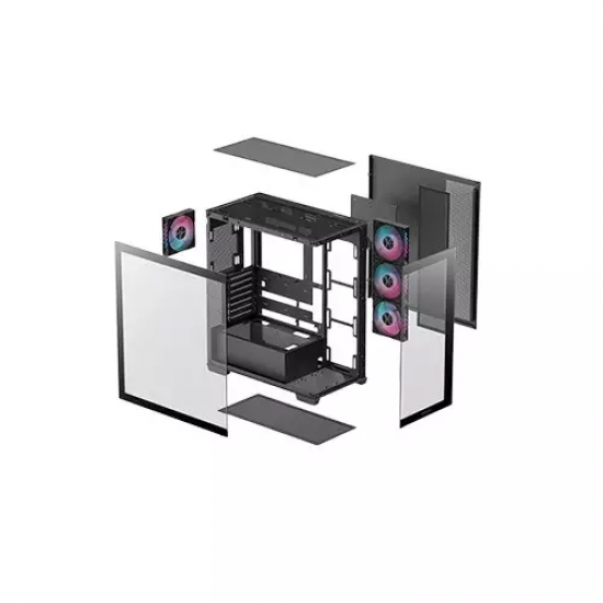 Deepcool CG580 4F Mid Tower ATX Black Computer Case