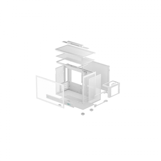 DeepCool CH160 Plus WH Portable High Airflow M-ATX Case