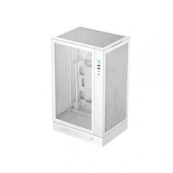 DeepCool CH270 DIGITAL WH M-ATX Mini-Tower Gaming Case