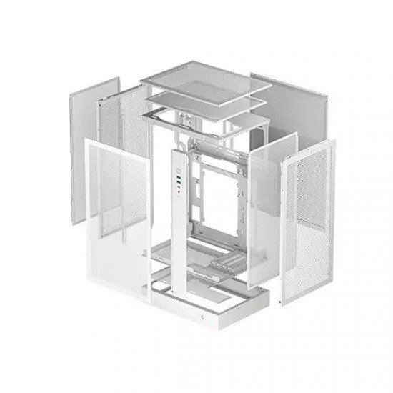 DeepCool CH270 DIGITAL WH M-ATX Mini-Tower Gaming Case