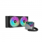 DeepCool LT240 240mm ARGB All-In-One LCD Black Liquid Cooler