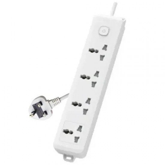 Deli CT703ES 3 Pin 4 Port 3 Meter With surge Protection Power Strip