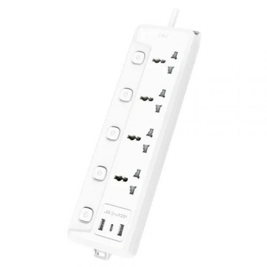 Deli CT711 4 Port 2 Meter Power Strip 