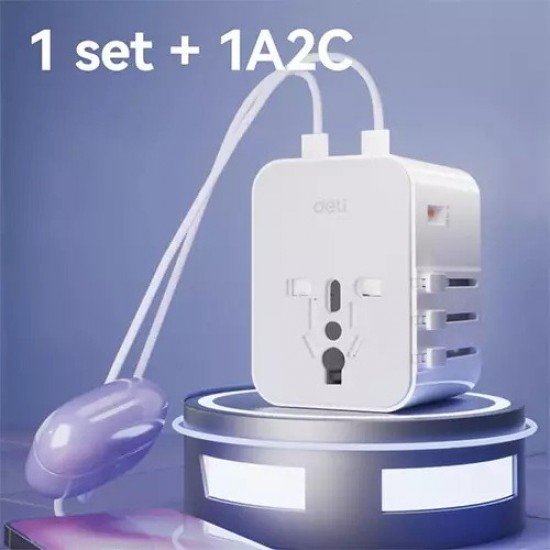 Deli ET767 45W Universal Travel Adapter