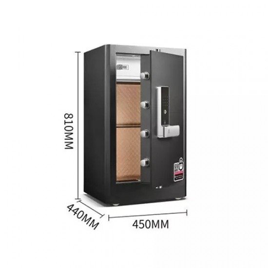 Deli 4117G Fingerprint & Digital Safe Box with Locker