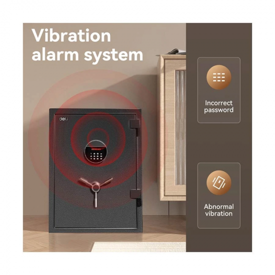 Deli ET600 Dark Gray Digital Safe Box Locker Vault 