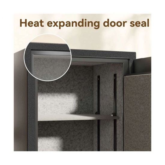 Deli ET600 Dark Gray Digital Safe Box Locker Vault 