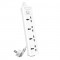 Deli ET404 Universal Hole Extension Cord 4 Port 2 Pin Power Strip