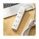 Deli ET403 4-Port 10A Power Strip 