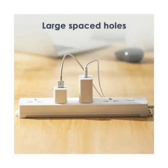 Deli ET403 4-Port 10A Power Strip 