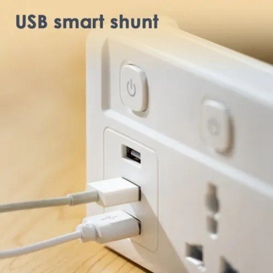 Deli ET410 3-Port Power Strip 