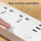 Deli ET410 3-Port Power Strip 