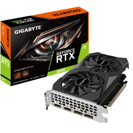 GIGABYTE GeForce RTX 3050 WINDFORCE OC 6GB GDDR6 Graphics Card