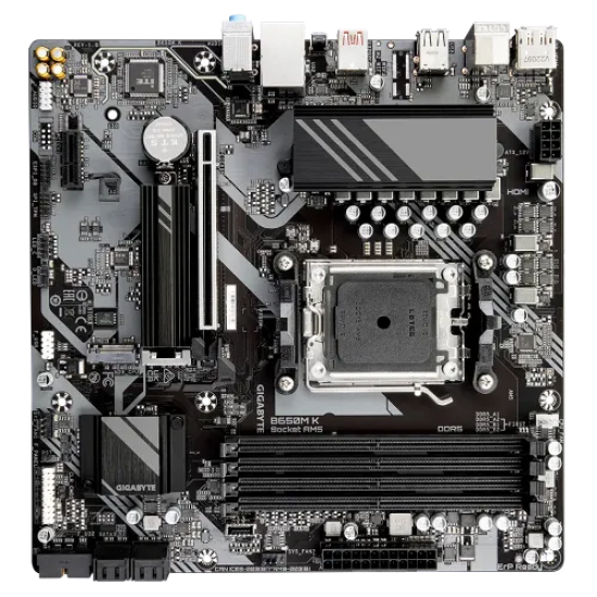 GIGABYTE B650M K AMD AM5 Micro-ATX Motherboard
