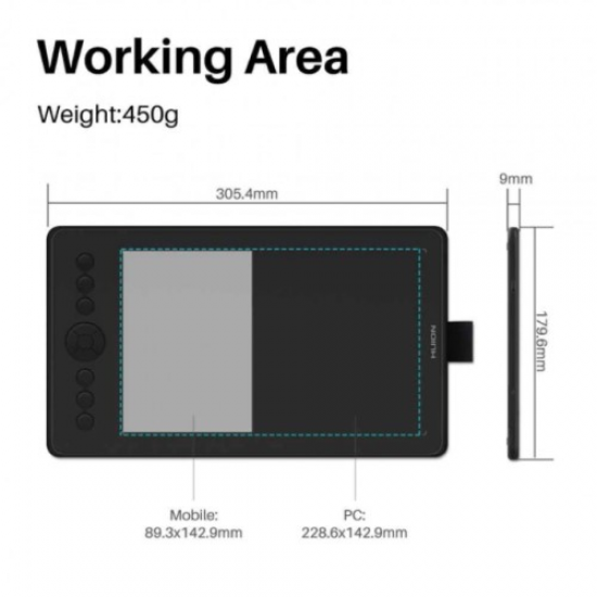 Huion H320m 2 In 1 Graphic Tablet