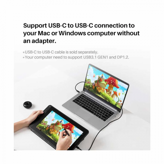Huion GS1161 Kamvas 12 11.6 Inch Creative Pen Display Android Graphics Tablet