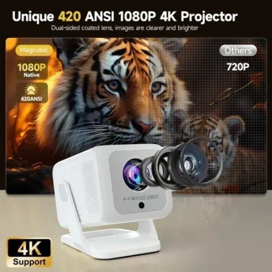 Magcubic HY310X 4K Mini Projector Native 1080P 420 ANSI Android 11 Auto Focus Smart Portable Projector