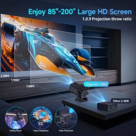 Magcubic HY320 390 ANSI Android 11 Portable Projector