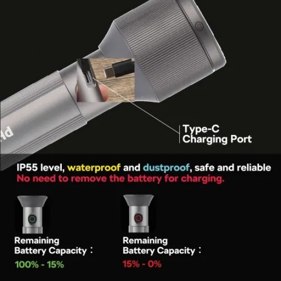 Philips SFL2143C4 LED Rechargeable Torch Light (4 Pcs)