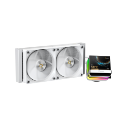 Ocypus Sigma L24 PRO WH 240mm AIO Liquid CPU Cooler With Display