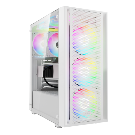 Gamdias AURA GC2 ELITE WH Perforated RGB Mid-Tower Casing