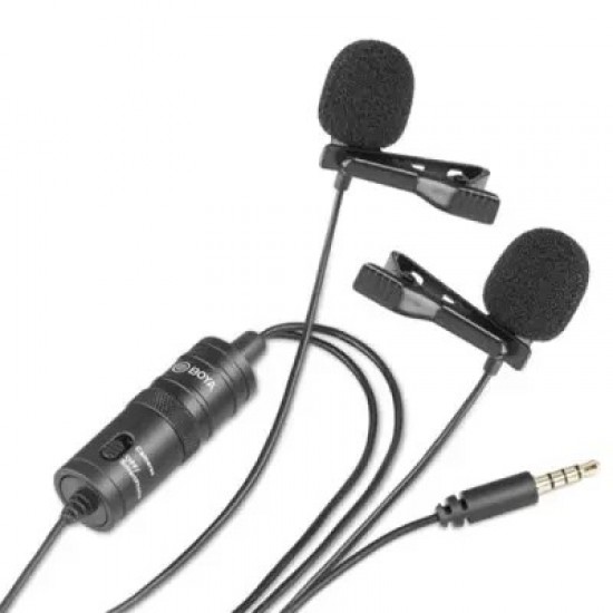 Boya BY-M1DM Dual Omni Directional Lavalier Microphone