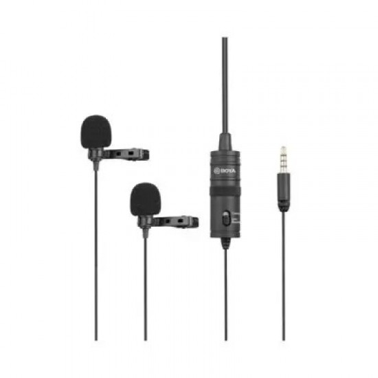 Boya BY-M1DM Dual Omni Directional Lavalier Microphone