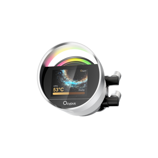Ocypus SIGMA L36 WH ARGB 360mm AIO Liquid CPU Cooler With Display