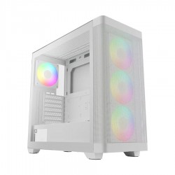 GAMDIAS Athena M3 WH ARGB Mesh Mid Tower White (Tempered Glass) E-ATX Gaming Desktop Case
