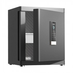 Deli ET593 Black Automatic Door Digital Safe Box Locker Vault