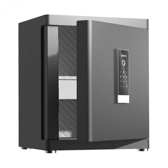 Deli ET593 Black Automatic Door Digital Safe Box Locker Vault