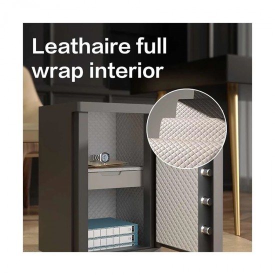 Deli ET594 Black Automatic Door Digital Safe Box Locker Vault 