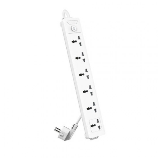 Deli ET405 2 Pin 6 Port 3 Meter Power Strip