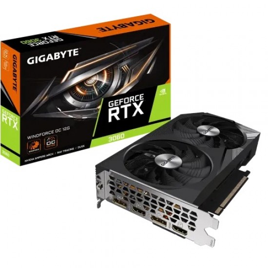 GIGABYTE GeForce RTX 3060 WINDFORCE OC 12G GDDR6 Graphics Card