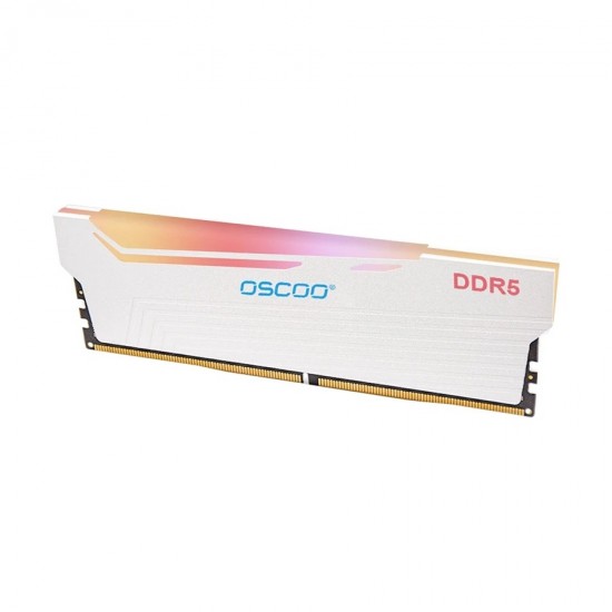 Oscoo 16GB DDR5 RGB 6000MHz White Heatsink Desktop RAM #OSC-D5-R500-RADIANTX