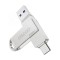 Oscoo CU002 64GB USB 3.1 Gen 1 & Type-C OTG Silver Pen Drive