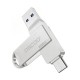 Oscoo CU002 64GB USB 3.1 Gen 1 & Type-C OTG Silver Pen Drive
