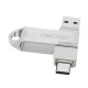 Oscoo CU002 64GB USB 3.1 Gen 1 & Type-C OTG Silver Pen Drive