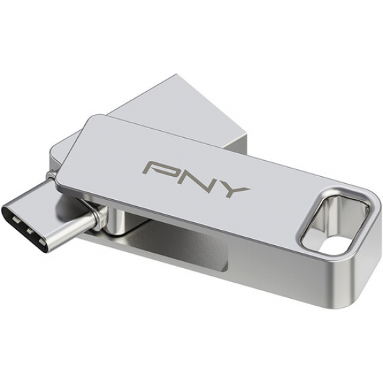 PNY DUO LINK 64GB USB 3.2 Type-C Dual Flash Drive for smartphone and laptop data transfer